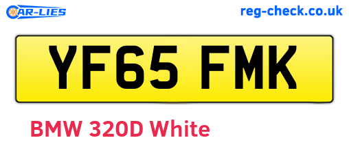 YF65FMK are the vehicle registration plates.