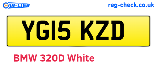 YG15KZD are the vehicle registration plates.