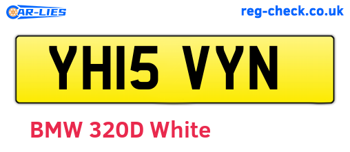 YH15VYN are the vehicle registration plates.
