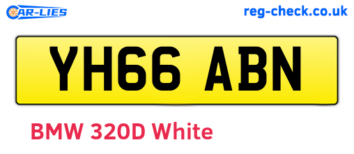 YH66ABN are the vehicle registration plates.