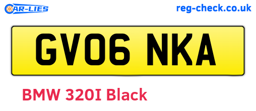 GV06NKA are the vehicle registration plates.