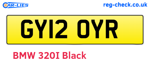 GY12OYR are the vehicle registration plates.
