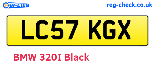 LC57KGX are the vehicle registration plates.