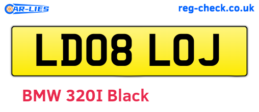LD08LOJ are the vehicle registration plates.