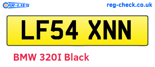 LF54XNN are the vehicle registration plates.