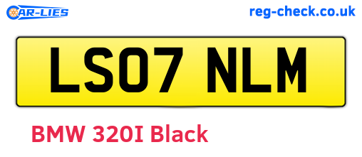 LS07NLM are the vehicle registration plates.
