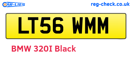 LT56WMM are the vehicle registration plates.