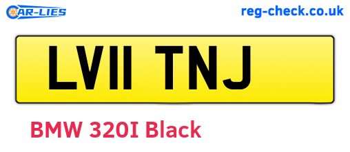 LV11TNJ are the vehicle registration plates.