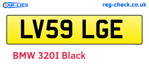 LV59LGE are the vehicle registration plates.