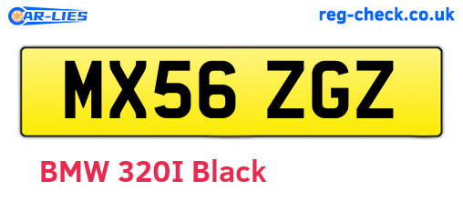 MX56ZGZ are the vehicle registration plates.