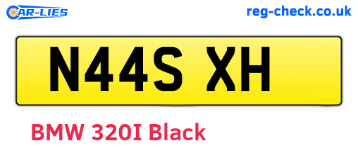 N44SXH are the vehicle registration plates.