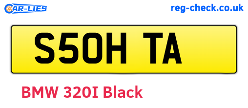 S50HTA are the vehicle registration plates.