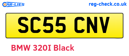 SC55CNV are the vehicle registration plates.