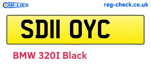 SD11OYC are the vehicle registration plates.