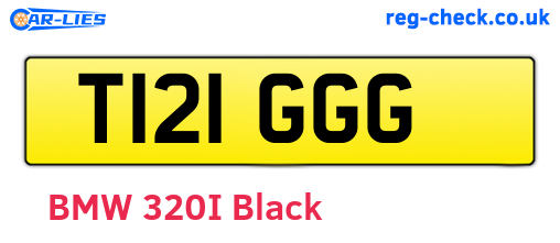 T121GGG are the vehicle registration plates.