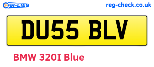 DU55BLV are the vehicle registration plates.