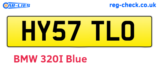 HY57TLO are the vehicle registration plates.