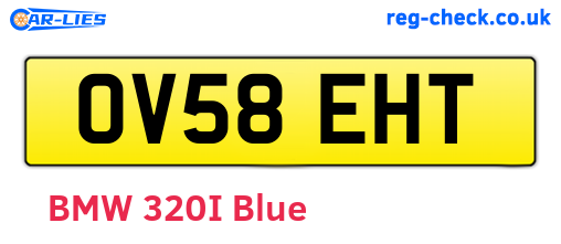 OV58EHT are the vehicle registration plates.