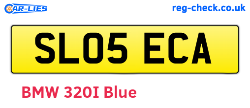 SL05ECA are the vehicle registration plates.
