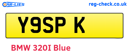 Y9SPK are the vehicle registration plates.