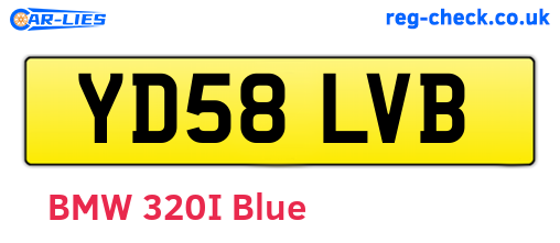 YD58LVB are the vehicle registration plates.