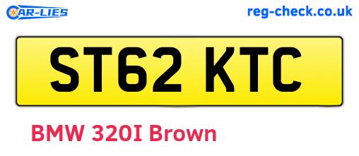 ST62KTC are the vehicle registration plates.