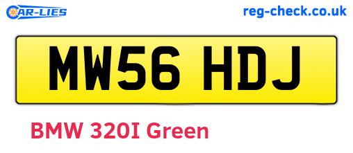 MW56HDJ are the vehicle registration plates.