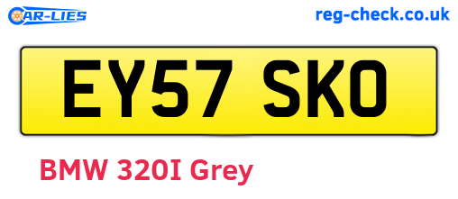 EY57SKO are the vehicle registration plates.