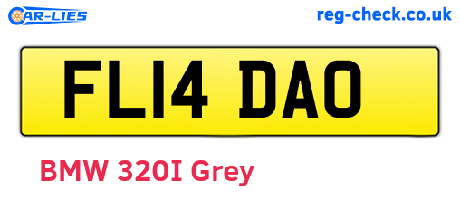 FL14DAO are the vehicle registration plates.