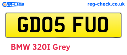 GD05FUO are the vehicle registration plates.