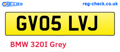 GV05LVJ are the vehicle registration plates.
