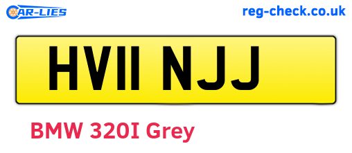HV11NJJ are the vehicle registration plates.