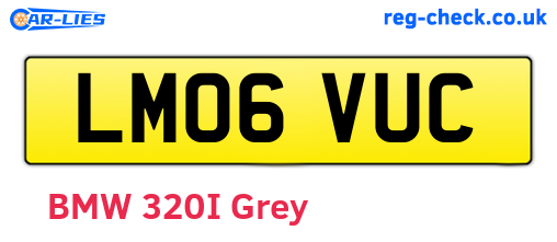 LM06VUC are the vehicle registration plates.