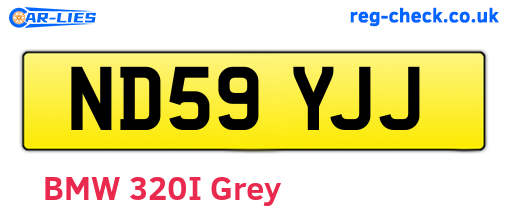 ND59YJJ are the vehicle registration plates.