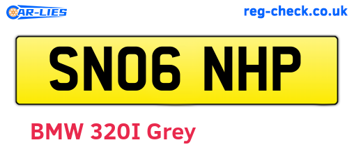 SN06NHP are the vehicle registration plates.