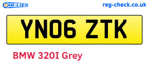 YN06ZTK are the vehicle registration plates.