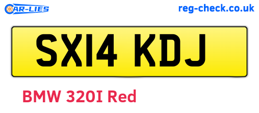 SX14KDJ are the vehicle registration plates.