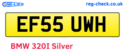 EF55UWH are the vehicle registration plates.