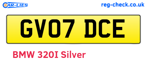 GV07DCE are the vehicle registration plates.