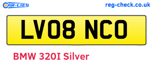 LV08NCO are the vehicle registration plates.