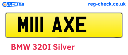 M111AXE are the vehicle registration plates.