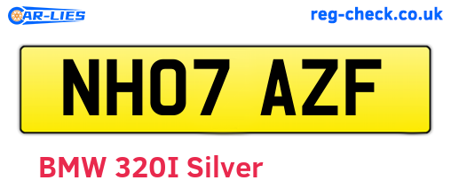 NH07AZF are the vehicle registration plates.