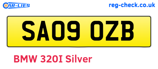 SA09OZB are the vehicle registration plates.