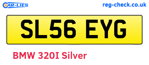 SL56EYG are the vehicle registration plates.