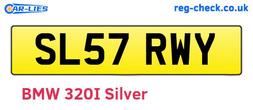 SL57RWY are the vehicle registration plates.