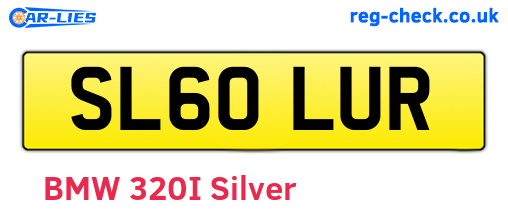 SL60LUR are the vehicle registration plates.