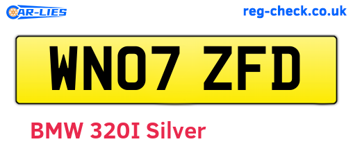 WN07ZFD are the vehicle registration plates.
