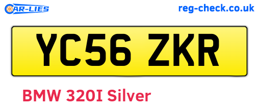 YC56ZKR are the vehicle registration plates.