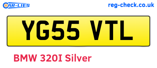 YG55VTL are the vehicle registration plates.
