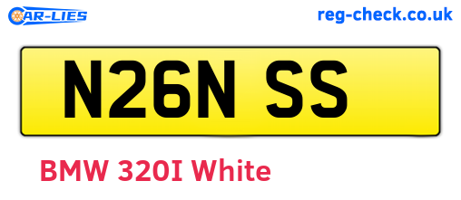 N26NSS are the vehicle registration plates.